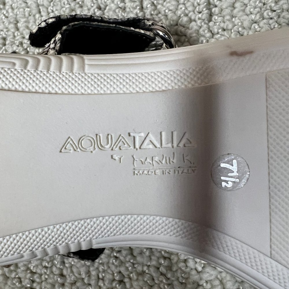 AQUATALIA by Marvin K. Snakeskin Leather Sandals (Italian) • Size 7.5 - Picture 11 of 11